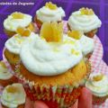 Cupcakes de Limón con Frosting de Jengibre