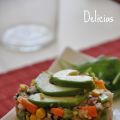 Ensalada de bulgur con aguacate