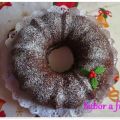 Bundt cake de chocolate para Nochebuena