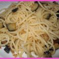 Espaguetis con berenjenas