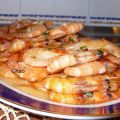 Langostinos al horno.