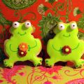 Ranas y Conejos galletas decoradas fondant