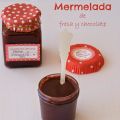 Mermelada de fresa y chocolate