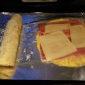 Rollitos de tortilla francesa rellenos.
