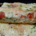 Pizza de espinacas y salmon ahumado