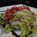 Ensalada de lechuga,cebolleta y granada con[...]