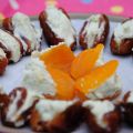 Dátiles y orejones rellenos de queso azul
