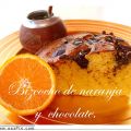 Bizcocho de naranja y chocolate