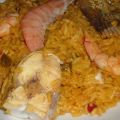 PAELLA DE MERO CON LANGOSTINOS