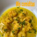 LANGOSTINOS CON LECHE DE COCO Y SOJA MUY FÁCILES