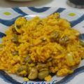 ARROZ DE ALMEJAS, CALAMAR CON HABAS