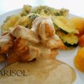Tempura de verduras + albaricoques plancha y[...]