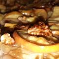 Tarta de manzana con base de galletas y queso