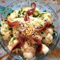 Coliflor aliñada con anchoas