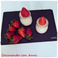 MOUSSE DE CHOCOLATE BLANCO Y FRESAS