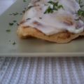 Creps de pollo con champiñones