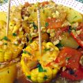 Cazuela de verduras con mazorcas