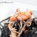 Pasta negra frutti di mare