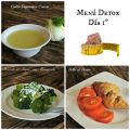 Comida Detox Día 1 (Tres Platos)