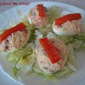 HUEVOS RELLENOS DE SALMÓN Y ANCHOAS