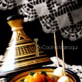 Tajine de gambas al ajillo y cilantro