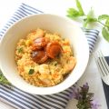 Quinoa con gambas y zamburiñas