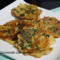 Receta de tortillitas de espinacas y queso