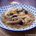 SOPA MISO CON VERDURAS Y POLLO