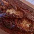 Bizcocho de mermelada de pera y crema de cacao