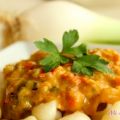 PASTA CON SALSA DE VERDURAS AL VINO DULCE: