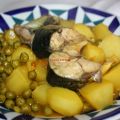 Receta: Caballa con guisantes