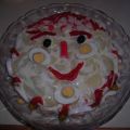 Pastel de papas con sonrisa de regalo