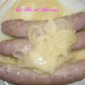 SALCHICHAS AL VINO CON QUESO