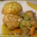 Muslos de pollo con vegetales