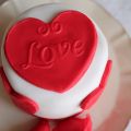 Tarta fondant para dos en San Valentín