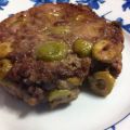 Hamburguesa con aceitunas y jalapeños
