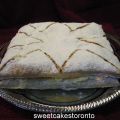 Milhojas con la fruta del limonchello...........