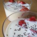 Fresa con kefir y semillas de Chía