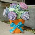 Bouquet de cupcakes de chocolate blanco y mora