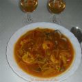 FIDEOS CON LANGOSTINOS