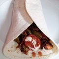 Receta de wrap de pollo estilo libanés