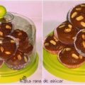 Muffins de caramelo y cacahuete.