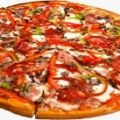 PIZZA DE BEICON Y CHAMPIÑONES.