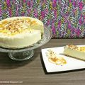 Tarta cremosa de chocolate blanco y mascarpone