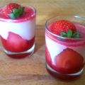 Vasito de fresas en 3 D