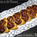 Espiga de hojaldre y Nutella
