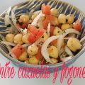 Ensalada especiada de garbanzos.