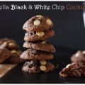 Nutella Black & White Chip Cookies