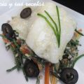 BACALAO CONFITADO CON REVUELTO DE SALICORNIAS