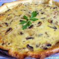 Quiche de puerro, champiñón y bacon